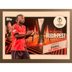JÉRÉMY DOKU 2022-23 TOPPS UEFA COMPETITIONS ROAD TO BUDAPEST
