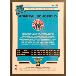 ADMIRAL SCHOFIELD 2019-20 DONRUSS OPTIC HYPER PINK PRIZM ROOKIE