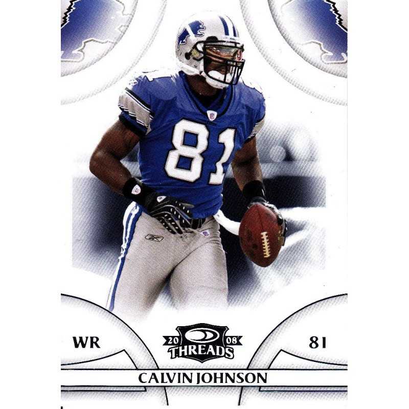 CALVIN JOHNSON 2008 DONRUSS THREADS