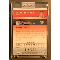 DAVID HARRISON 2004-05 TOPPS PRISTINE UNCIRCULATED REFRACTOR 116/275