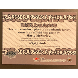 MARTY McSORLEY 2002-03 FLEER THROWBACK SCRAPS PATCH - 6