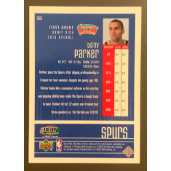 TONY PARKER 2001-02 UPPER DECK PLAYMAKERS ROOKIE 878/999