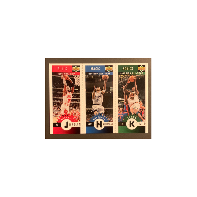 JORDAN / KEMP / HARDAWAY 1996-97 COLLECTOR'S CHOICE INTERNATIONAL GERMAN MINI CARDS - M11 M60 M78