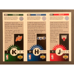JORDAN / KEMP / HARDAWAY 1996-97 COLLECTOR'S CHOICE INTERNATIONAL GERMAN MINI CARDS - M11 M60 M78