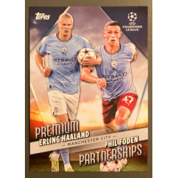 HAALAND / FODEN 2022-23 TOPPS UEFA COMPETITIONS PREMIUM PARTNERSHIPS