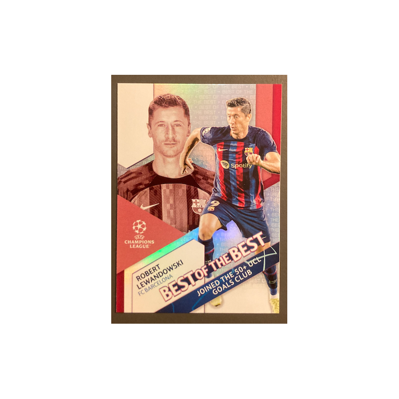 ROBERT LEWANDOWSKI 2022-23 TOPPS UEFA COMPETITIONS BEST OF THE BEST