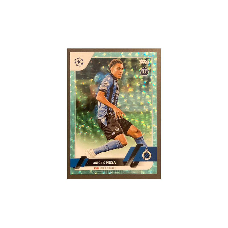 ANTONIO NUSA 2022-23 TOPPS UEFA COMPETITIONS AQUA ICY FOIL ROOKIE /399