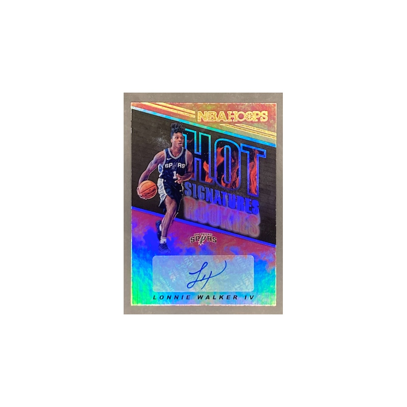 LONNIE WALKER IV 2018-19 HOOPS HOT SIGNATURES ROOKIE AUTO