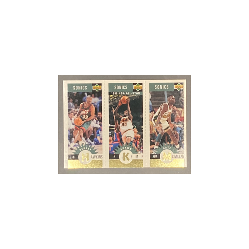 HAWKINS / KEMP / MCMILLAN 1996-97 COLLECTOR'S CHOICE MINI CARDS GOLD