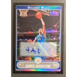 JAMES AUGUSTINE 2006-07 TOPPS CHROME REFRACTOR BLACK AUTO