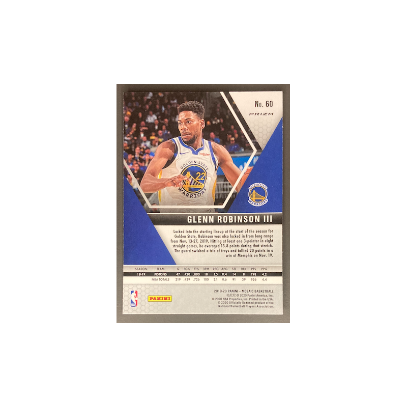 GLENN ROBINSON III 2019-20 PANINI MOSAIC PINK CAMO PRIZM