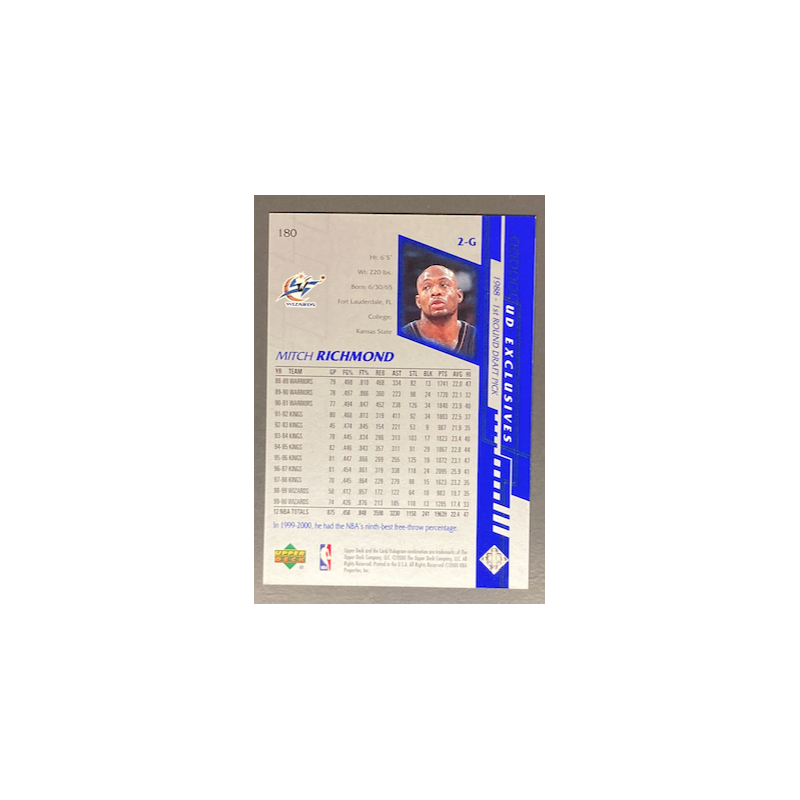 MITCH RICHMOND 2000-01 UPPER DECK SILVER 004/500