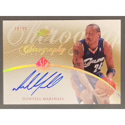 DONYELL MARSHALL 2007-08 SP AUTHENTIC CHIROGRAPHY GOLD AUTO 18/25