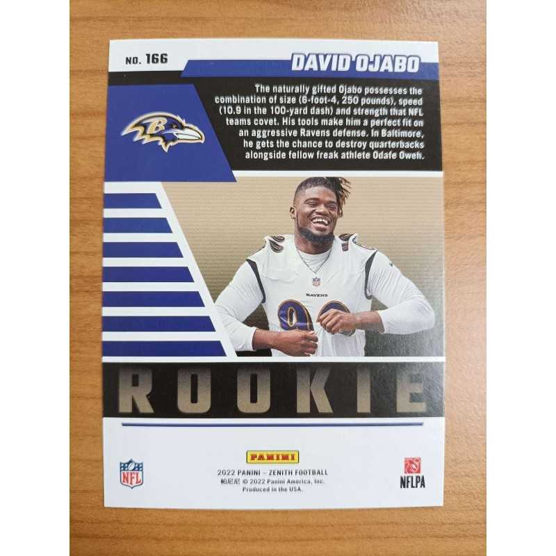 DAVID OJABO 2022 PANINI ZÉNITH RED ZONE RC