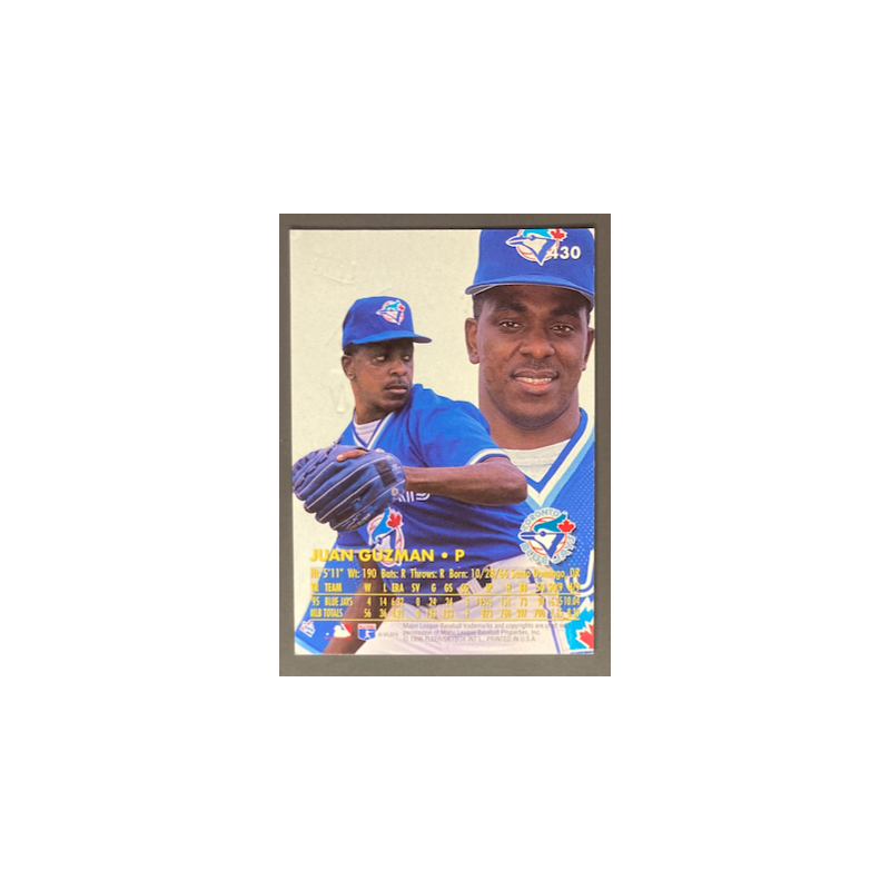 JUAN GUZMAN 1996 FLEER ULTRA GOLD MEDALLION - 430