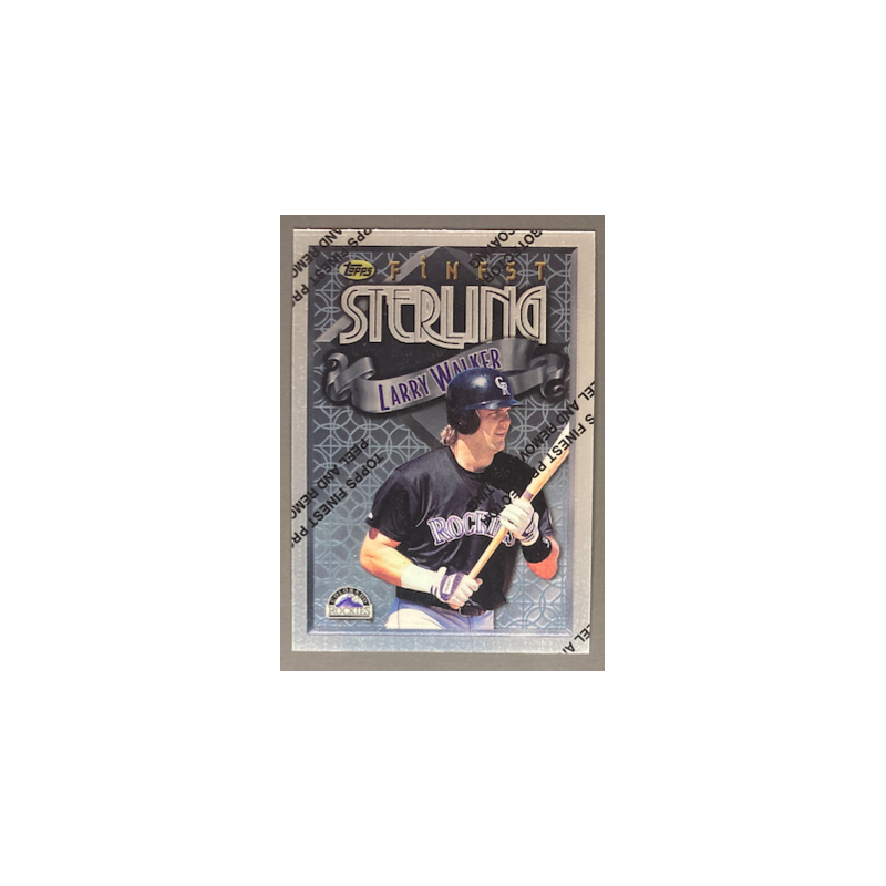 LARRY WALKER 1996 TOPPS FINEST STERLING UNCOMMON - S302