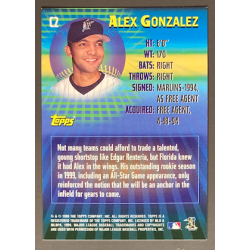 ALEX GONZALEZ 2000 TOPPS 21st CENTURY TOPPS - C2