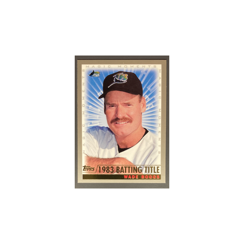 WADE BOGGS 2000 TOPPS MAGIC MOMENTS 1983 BATTING TITLE