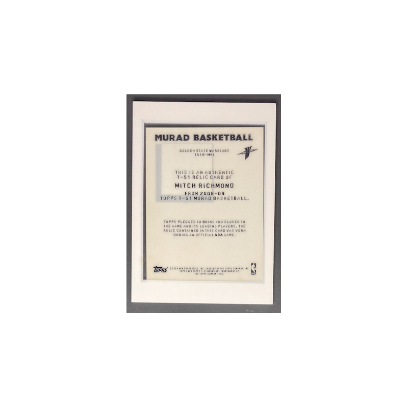MITCH RICHMOND 2008-09 TOPPS T51 MURAD JERSEY - T51RMRI