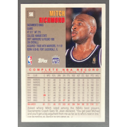 MITCH RICHMOND 1997-98 TOPPS MINTED IN SPRINGFIELD