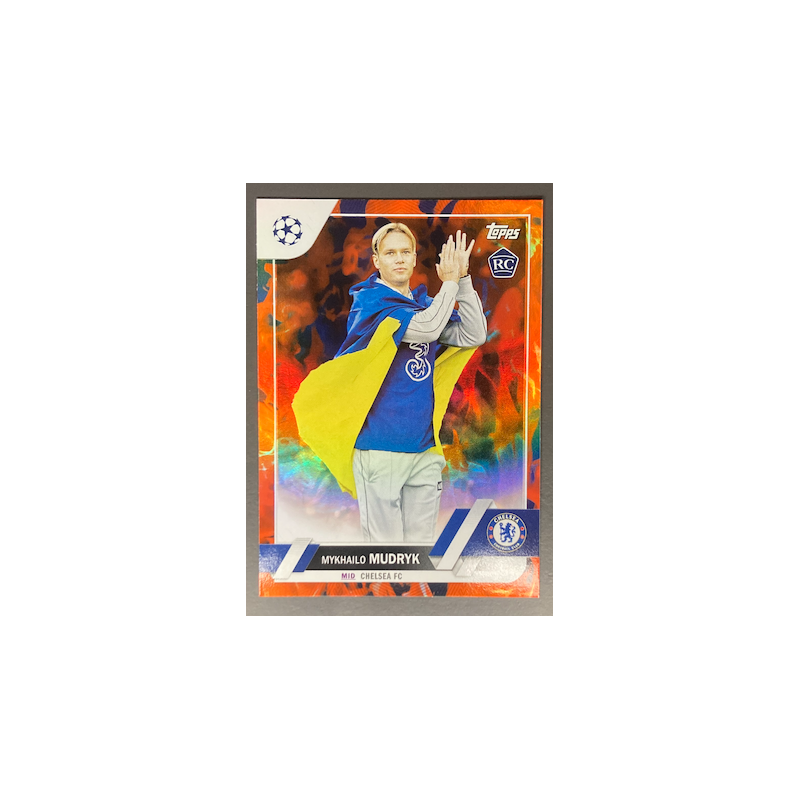 MYKHAILO MUDRYK 2022-23 TOPPS UEFA COMPETITIONS INFERNO ROOKIE