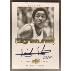 ISIAH THOMAS 2013 UPPER DECK ALL-TIME GREATS SIGNATURES 03/45