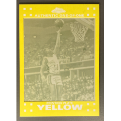 ISIAH THOMAS 2007-08 TOPPS CHROME PRESS PLATES YELLOW 1OF1