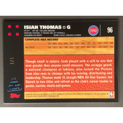 ISIAH THOMAS 2007-08 TOPPS CHROME PRESS PLATES YELLOW 1OF1