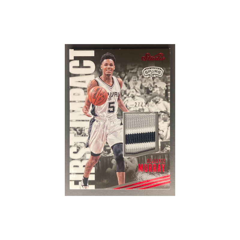 DEJOUNTE MURRAY 2016-17 PANINI STUDIO FIRST IMPACT ROOKIE PATCH 27/30