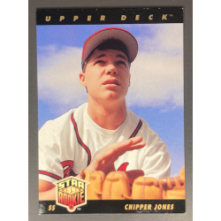 CHIPPER JONES 1993 UPPER DECK 1993 STAR ROOKIE - EXMT CONDITION