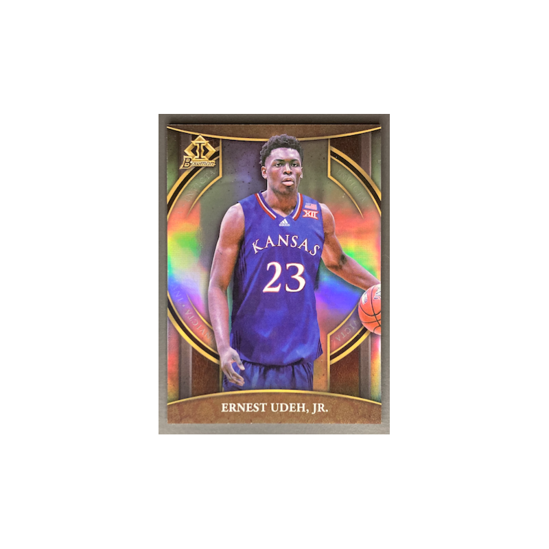 ERNEST UDEH JR 2022-23 BOWMAN CHROME UNIVERSITY INVICTA