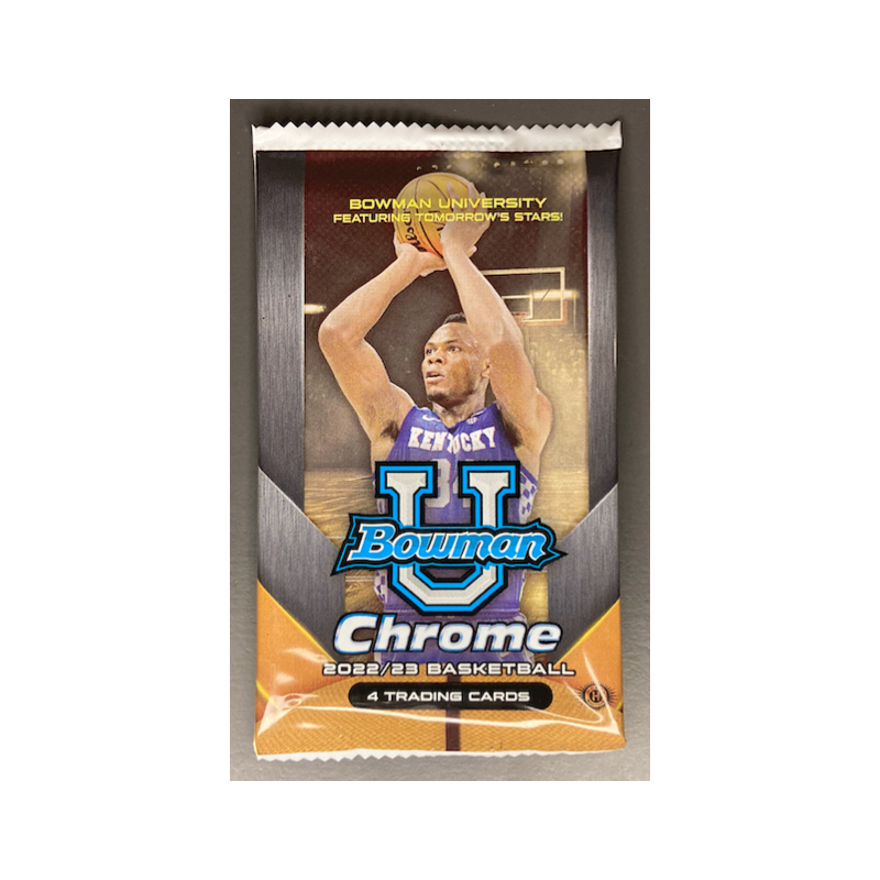 2022-23 BOWMAN CHROME UNIVERSITY BASKETBALL HOBBY PACK 2022-23 BOWMAN CHROME UNIVERSITY BASKETBALL HOBBY PACK