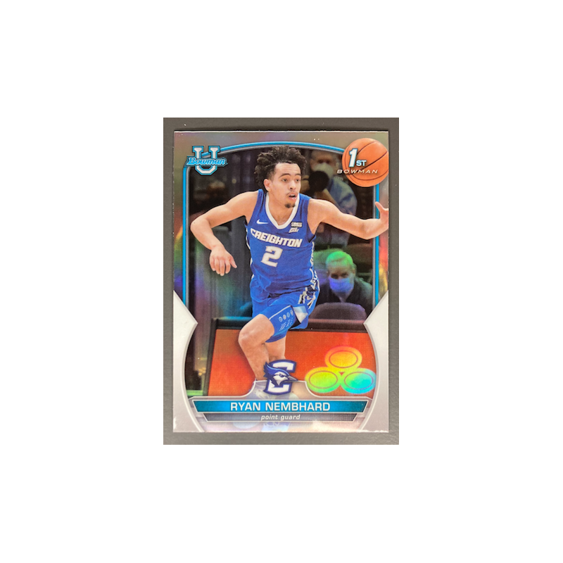 RYAN NEMBHARD 2022-23 BOWMAN CHROME UNIVERSITY 1ST REFRACTOR