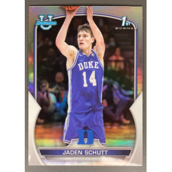 JADEN SCHUTT 2022-23 BOWMAN CHROME UNIVERSITY 1ST REFRACTOR