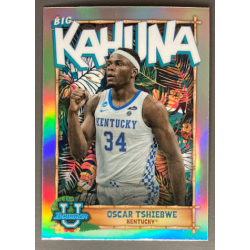 OSCAR TSHIEBWE 2022-23 BOWMAN CHROME UNIVERSITY BIG KAHUNA SP