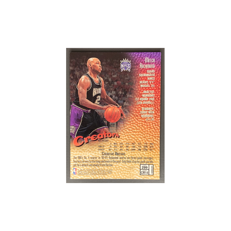 MITCH RICHMOND 1997-98 TOPPS FINEST CREATORS