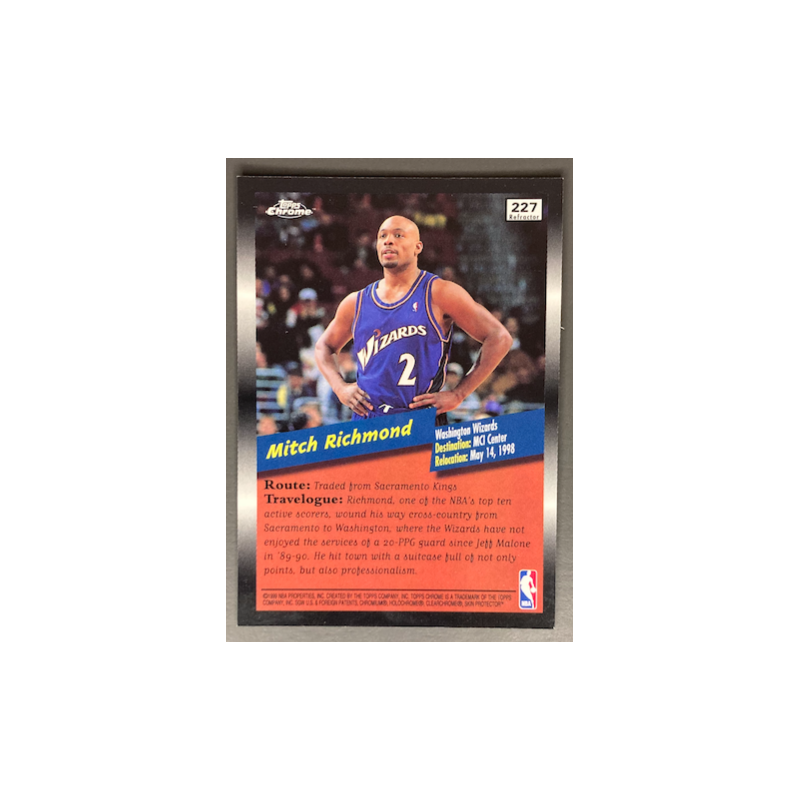 MITCH RICHMOND 1998-99 TOPPS CHROME MOVIN'ON REFRACTOR