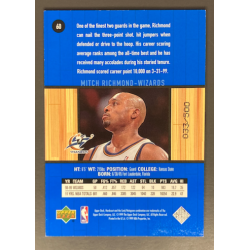 MITCH RICHMOND 1999-00 UPPER DECK HARDCOURT BASELINE GROOVES RAINBOW 033/500