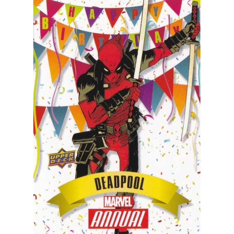 DEADPOOL 2016 UPPER DECK ANNUAL HAPPY BIRTHDAY