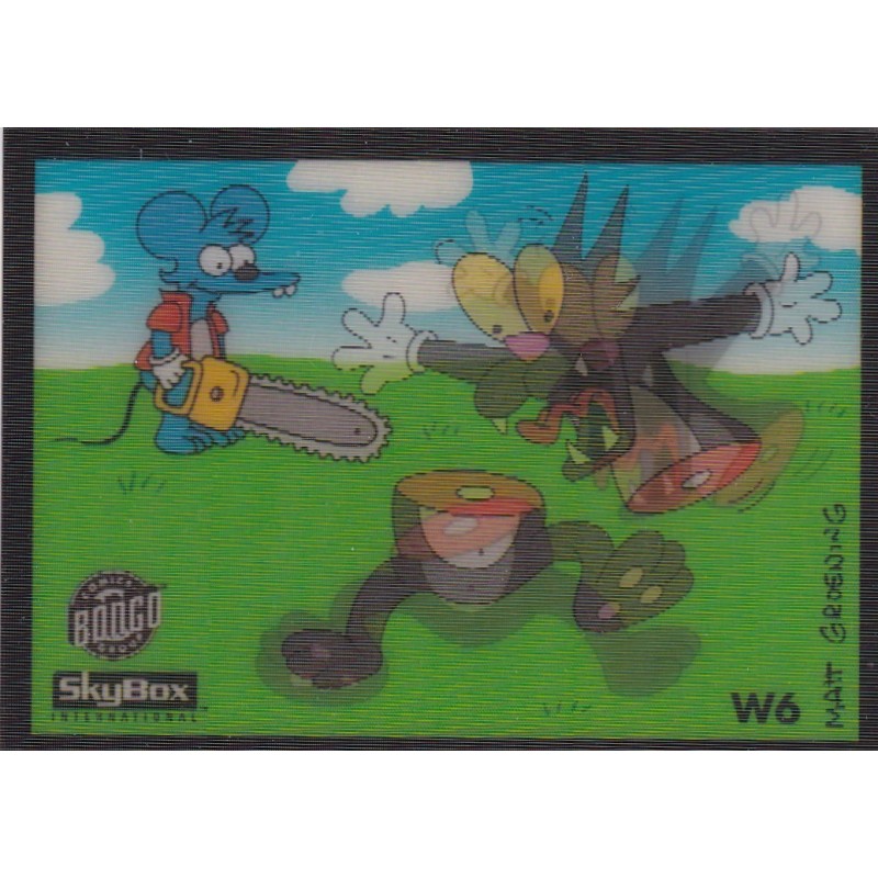ITCHY & SCRATCHY 1994 SKYBOX BONGO COMICS SIMPSONS SERIES 2 WIGGLE CARDS W6