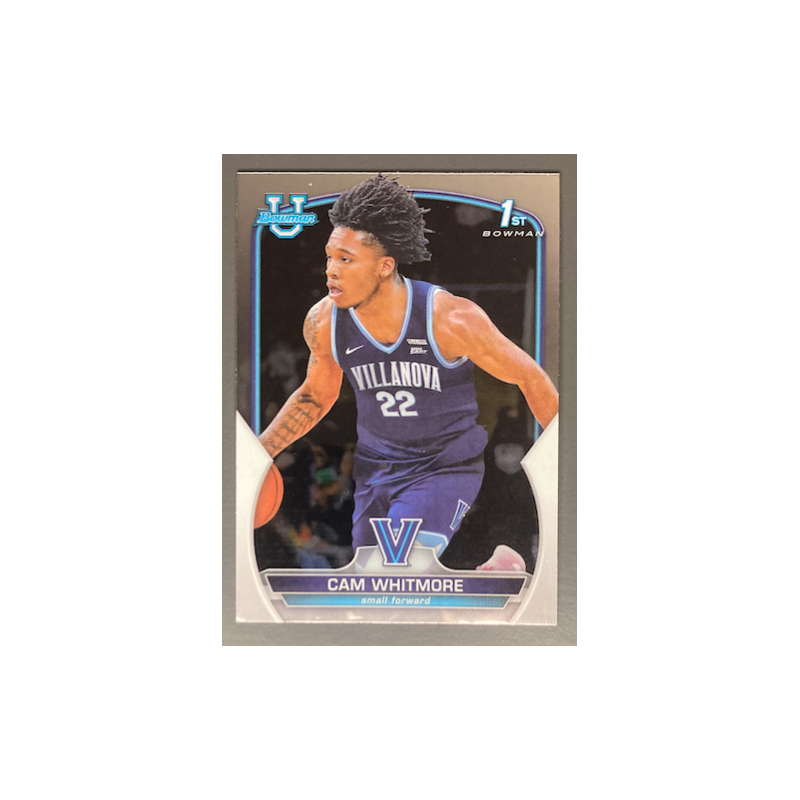 CAM WHITMORE 2022-23 BOWMAN CHROME UNIVERSITY 1ST ROOKIE