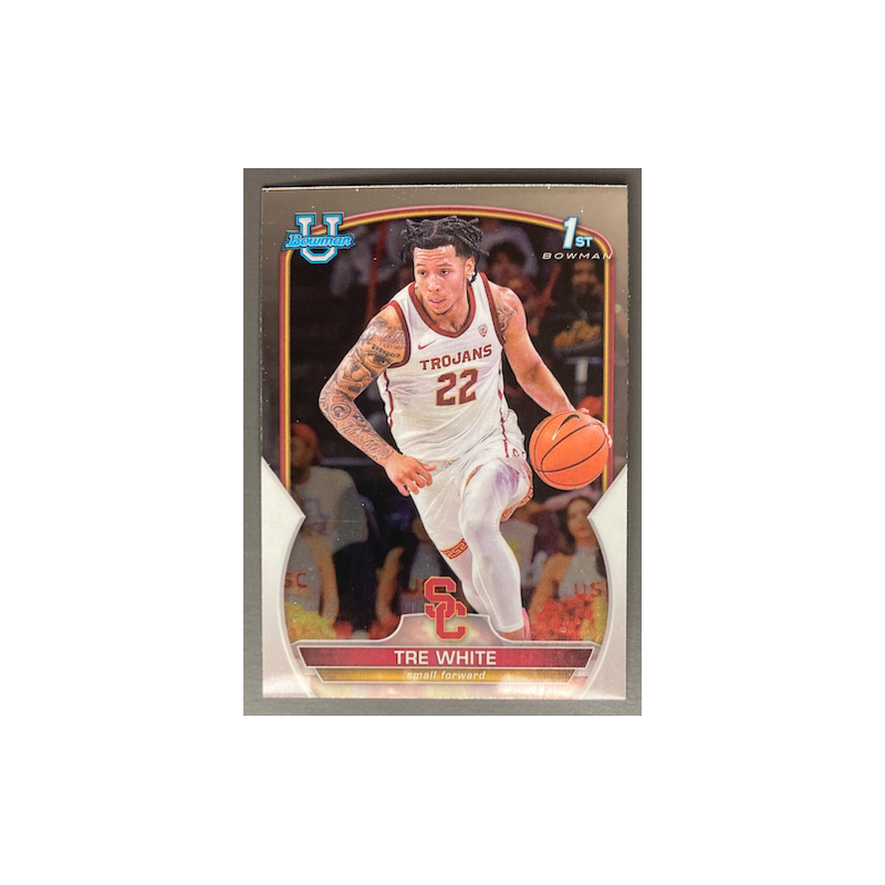 TRE WHITE 2022-23 BOWMAN CHROME UNIVERSITY 1ST ROOKIE