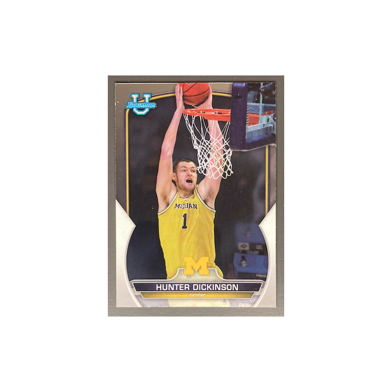HUNTER DICKINSON 2022-23 BOWMAN CHROME UNIVERSITY 1ST ROOKIE