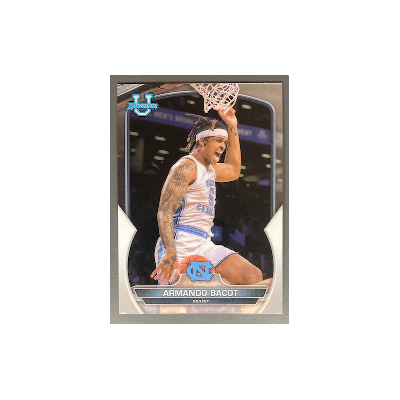 ARMANDO BACOT 2022-23 BOWMAN CHROME UNIVERSITY 1ST ROOKIE