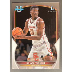 KIJANI WRIGHT 2022-23 BOWMAN CHROME UNIVERSITY 1ST ROOKIE