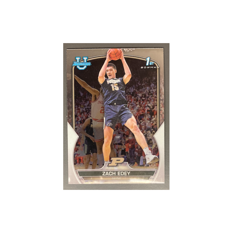 ZACH EDEY 2022-23 BOWMAN CHROME UNIVERSITY 1ST ROOKIE