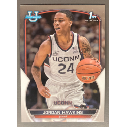 JORDAN HAWKINS 2022-23 BOWMAN CHROME UNIVERSITY 1ST ROOKIE