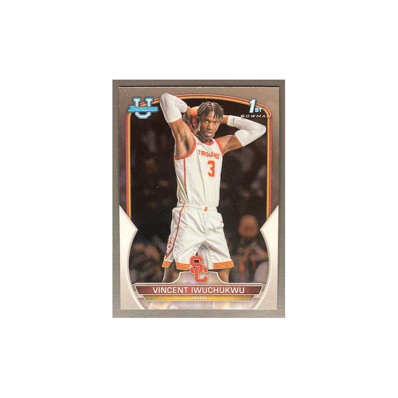 VINCENT IWUCHUKWU 2022-23 BOWMAN CHROME UNIVERSITY 1ST ROOKIE