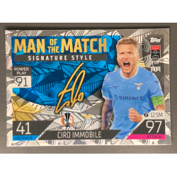 CIRO IMMOBILE 2022-23 TOPPS MATCH ATTAX MAN OF THE MATCH SIGNATURES STYLE