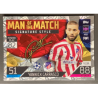 YANNICK CARRASCO 2022-23 TOPPS MATCH ATTAX MAN OF THE MATCH SIGNATURES STYLE